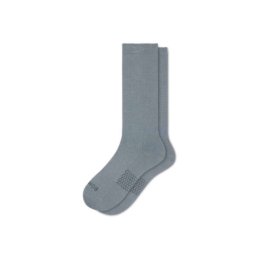 Men's Modern Rib Calf Socks - Cushion Court Comfort