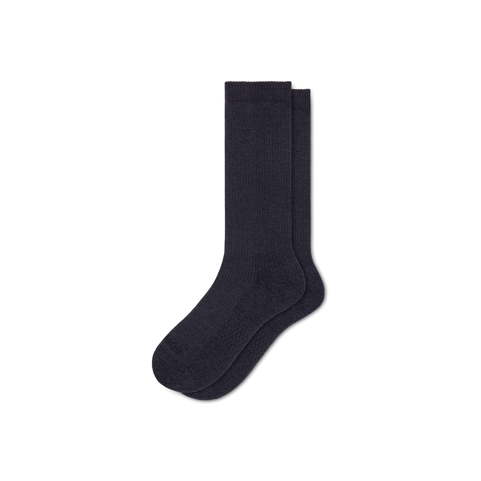 Modern Rib Calf Socks - black charcoal L [10035]