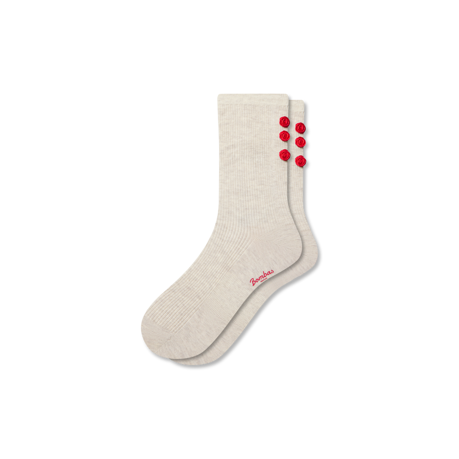 Women’s Hearts Lightweight Half Calf Socks - Trail Office Move