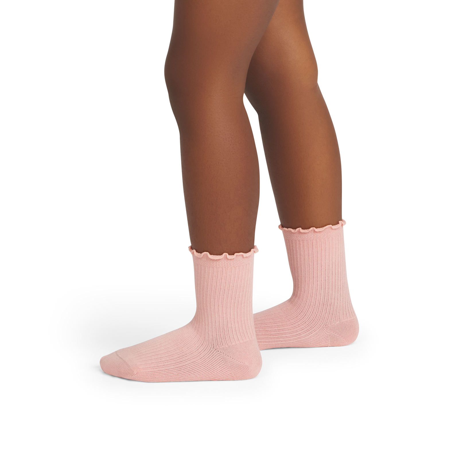 Ruffle Rib Calf Socks - shell pink JO1 [10095]