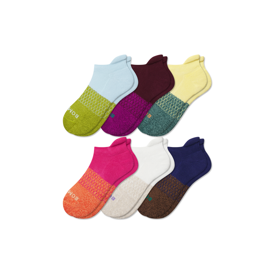Youth Marl Ankle Sock 6-Pack - Cushion Run Step