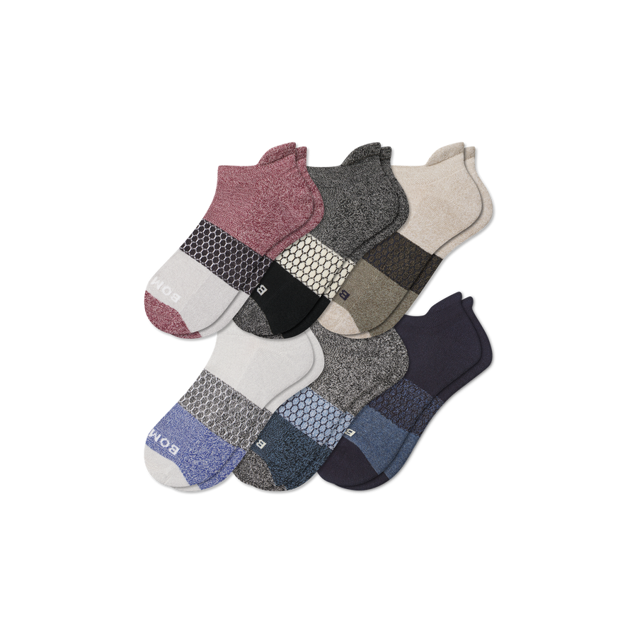 Men’s Tri-Block Ankle Sock 6-pack - Fresh Home Step
