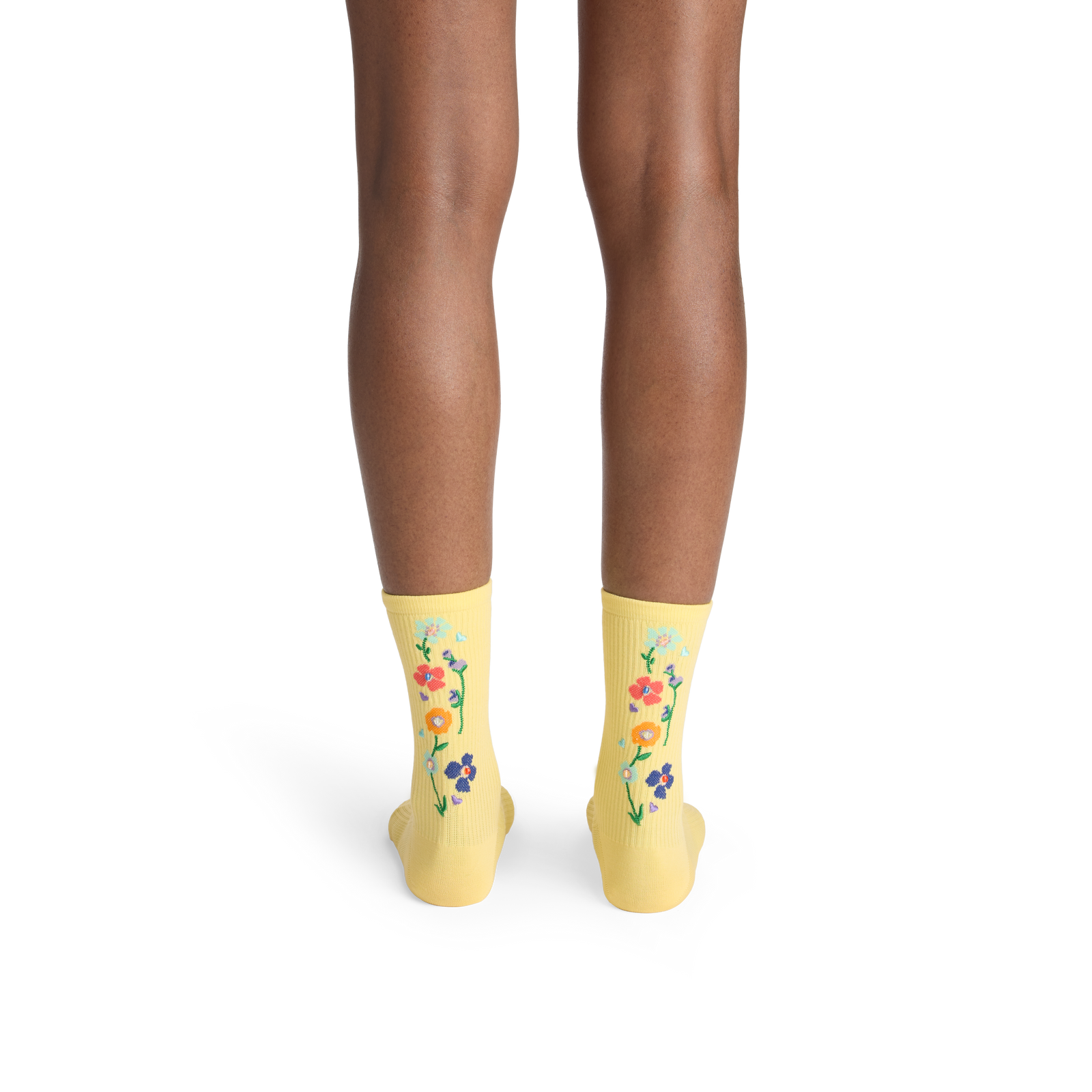 Lightweight Ribbed Half Calf Socks - Faded Sun WO2 [10345]
