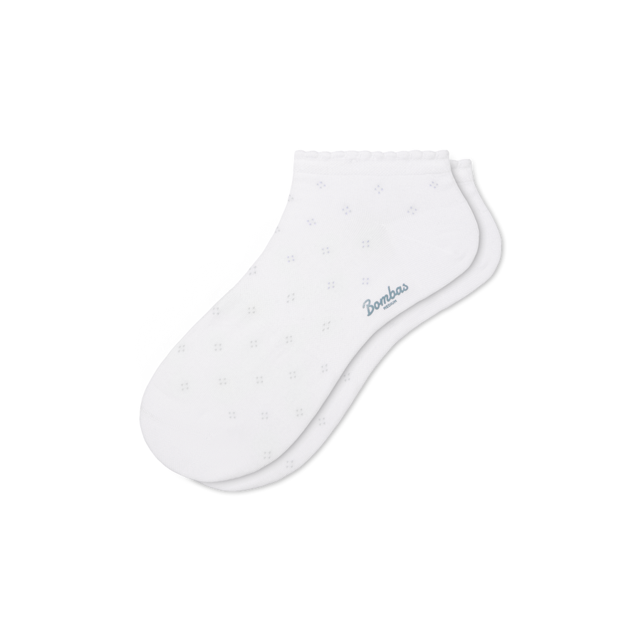 Women’s Scallop Lightweight Ankle Socks - Outdoor No Show Pair