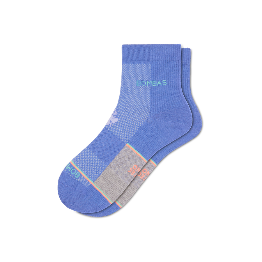 Women's UltraLite Sport Merino Wool Blend Quarter Socks - Steady Home Cushion