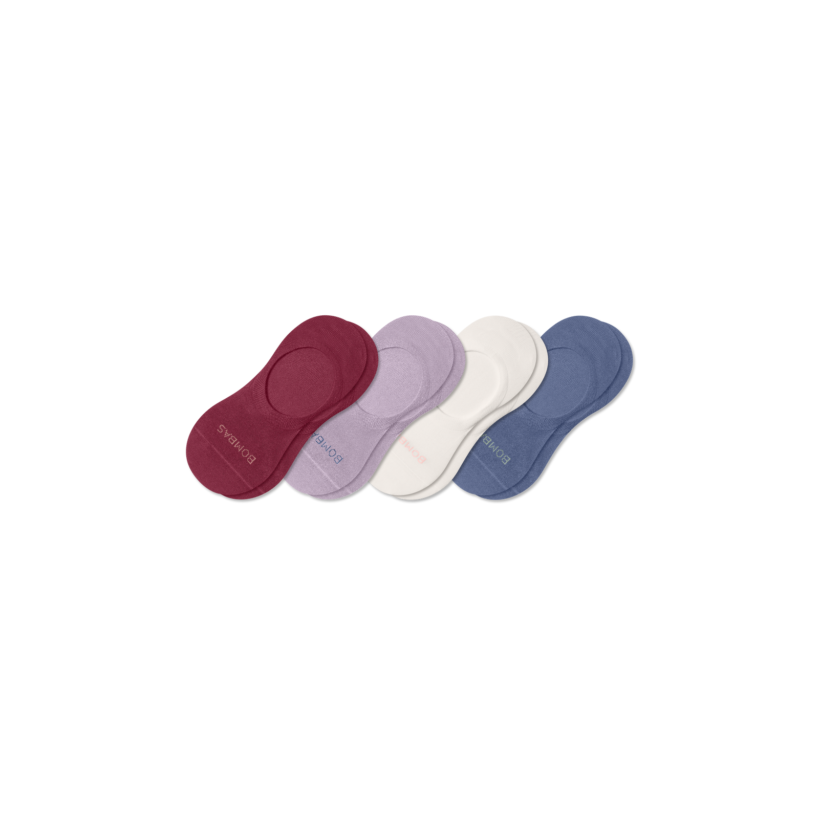 Lightweight No Show Socks - lavender pomegranate mix L [10483]