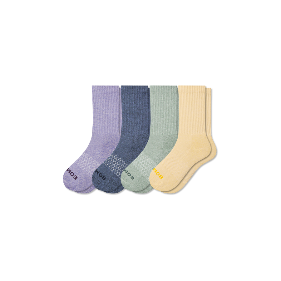 Youth Marl Calf Sock 4-Pack - Classic Home Pair