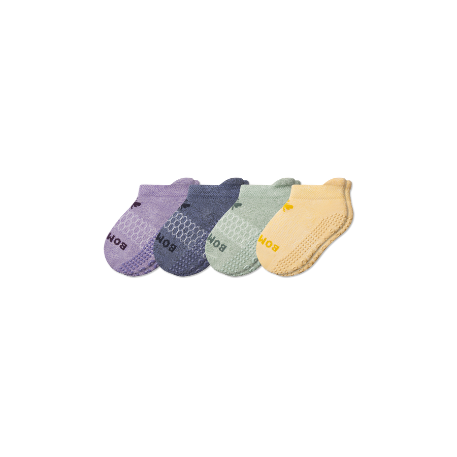 Toddler Marl Gripper Ankle Sock 4-Pack - Outdoor Pair