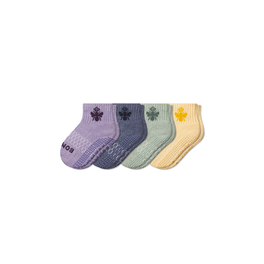 Toddler Marl Gripper Calf Sock 4-Pack - Classic Recovery Support