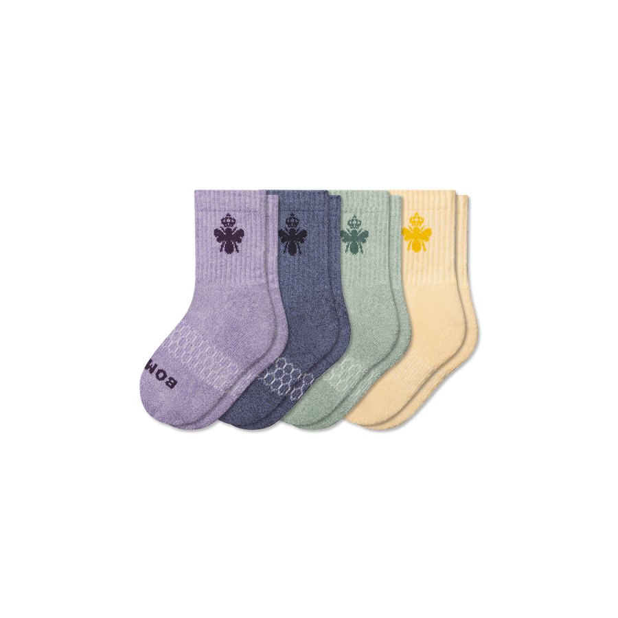 Junior Marl Calf Sock 4-Pack - Modern Low Cut Comfort