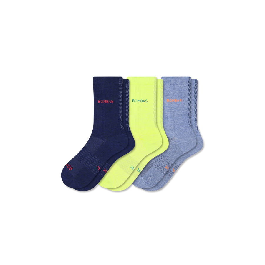 Women's UltraLite Sport Half Calf Sock 3-Pack - Cushion No Show Move
