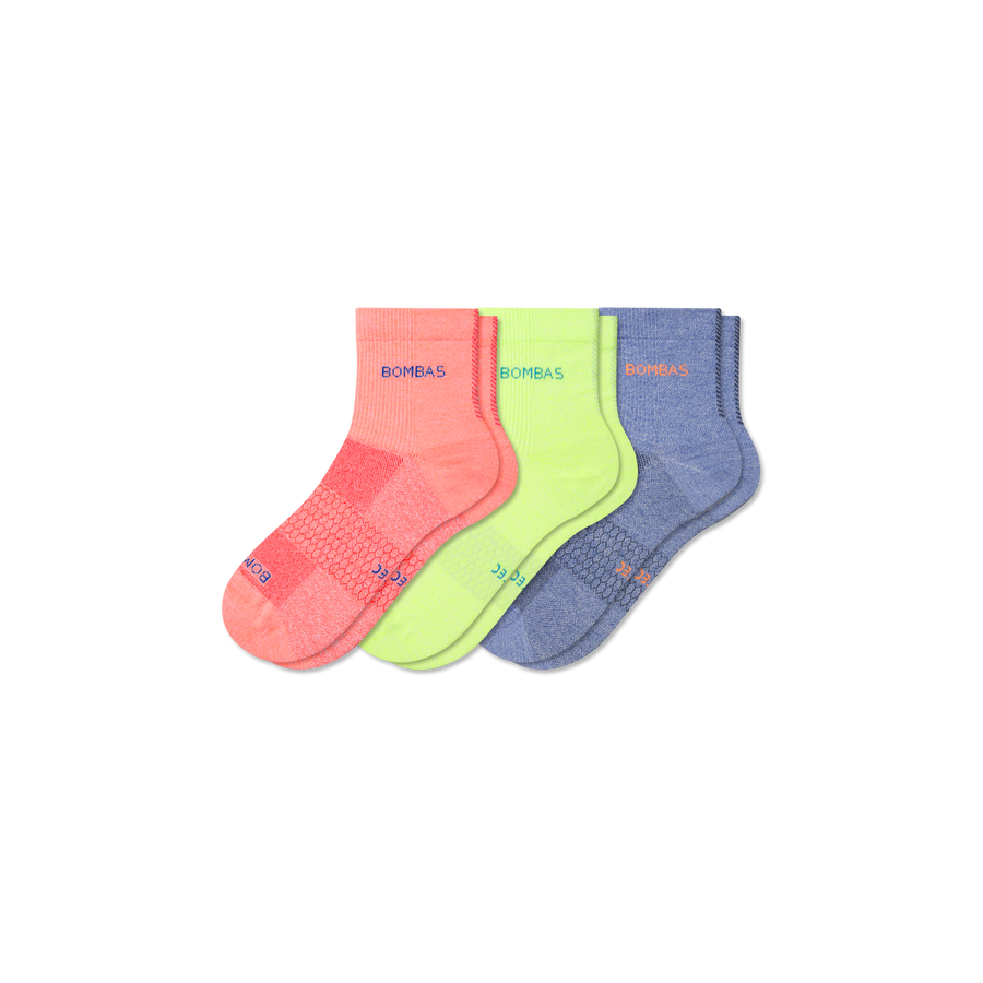 Women's UltraLite Sport Quarter Sock 3-Pack - Modern Shift Cushion