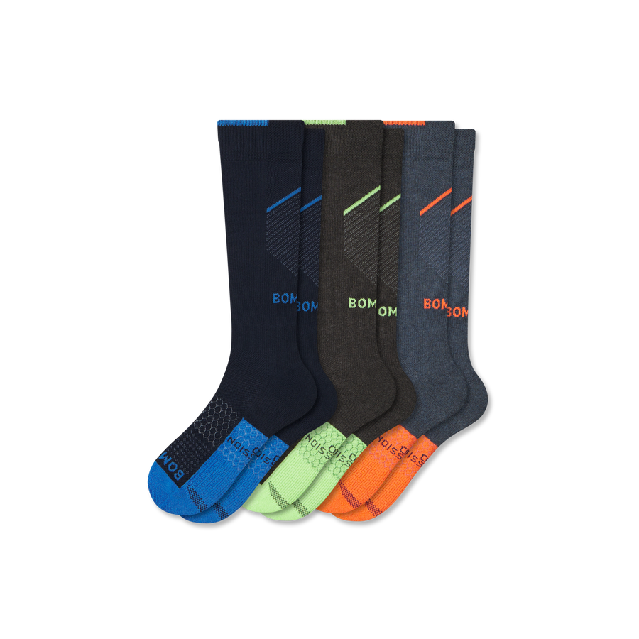 Men's Performance Compression Knee High Sock 3-Pack (20-30mmHg) - Active Trail Flow