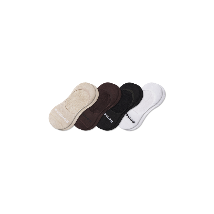 Men's Mid-Cut Cushioned No Show Sock 4-Pack - Active No Show Step