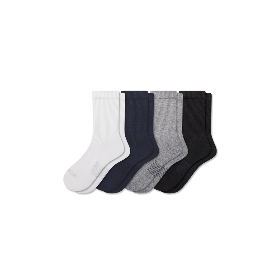 Men's Modern Rib Half Calf Sock 4-Pack - Daily Lounge Fit