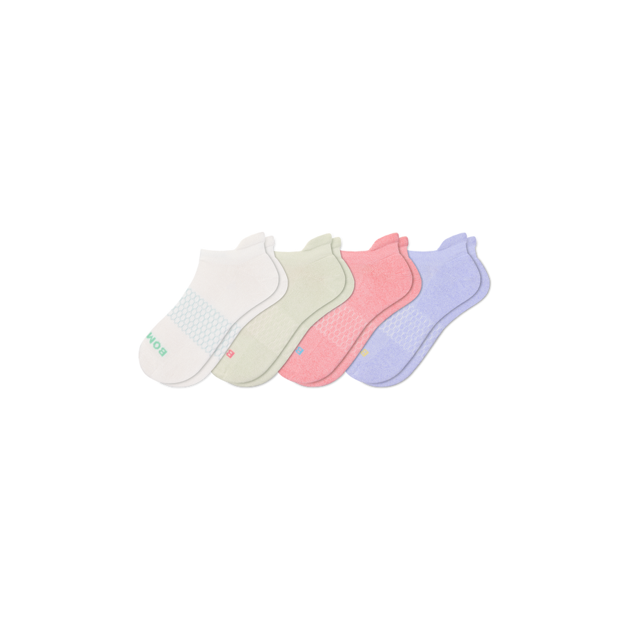 Women's Solids Ankle Sock 4-Pack - Weekend School Cushion