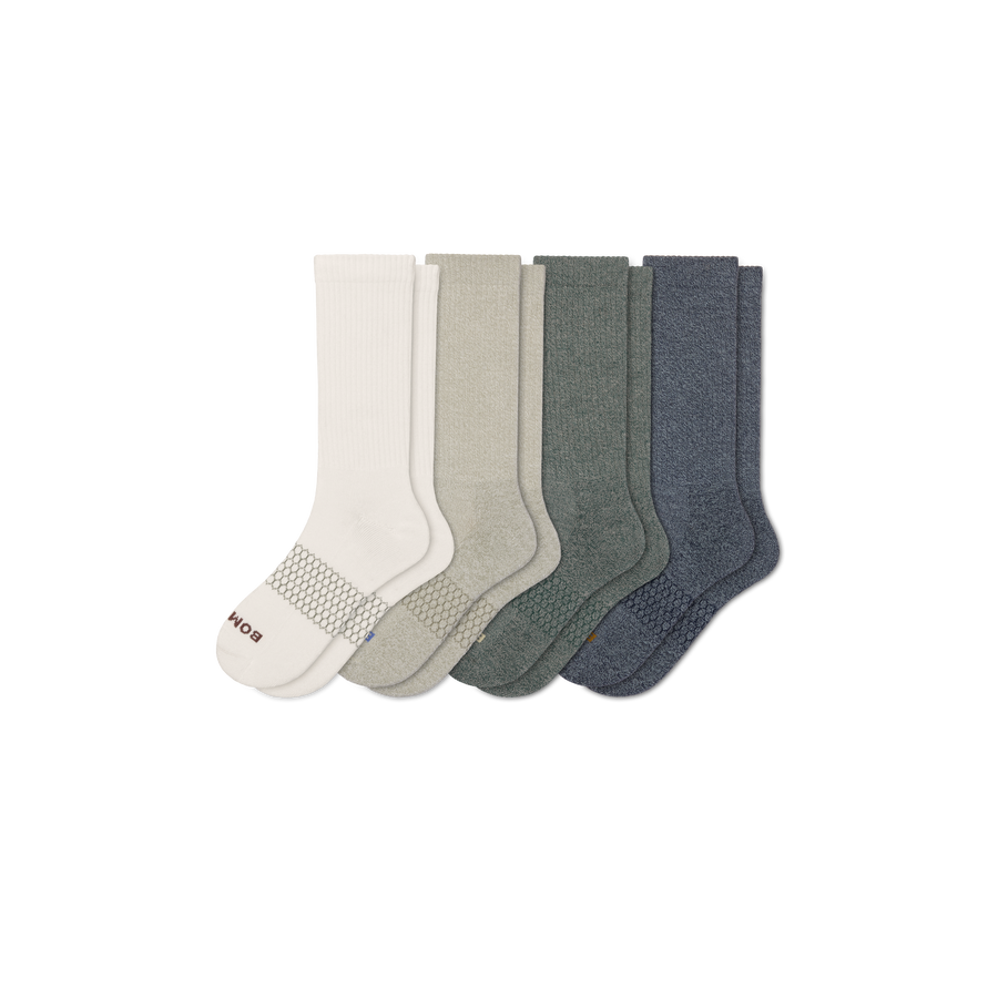 Men's Marl Calf Sock 4-Pack - Run No Show Step