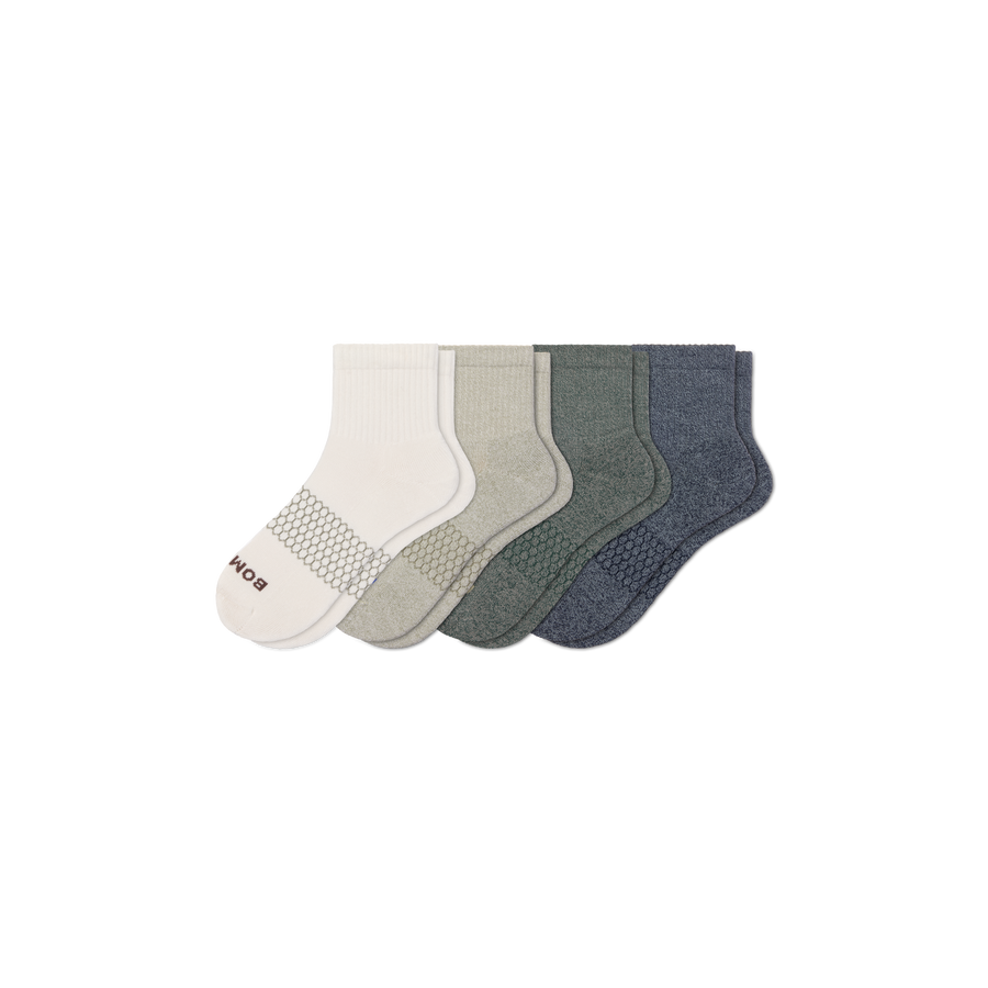 Men's Quarter Sock 4-Pack - Steady Ankle Rotation