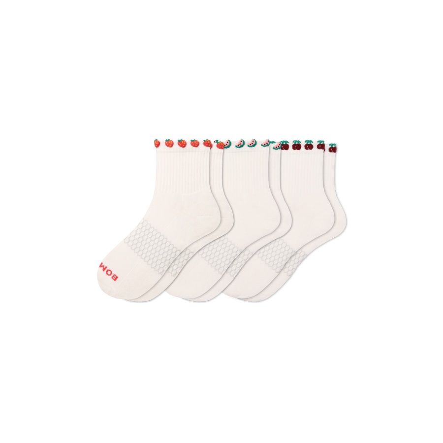 Women's Farmer's Market Quarter Sock 3-Pack - Steady No Show Pair