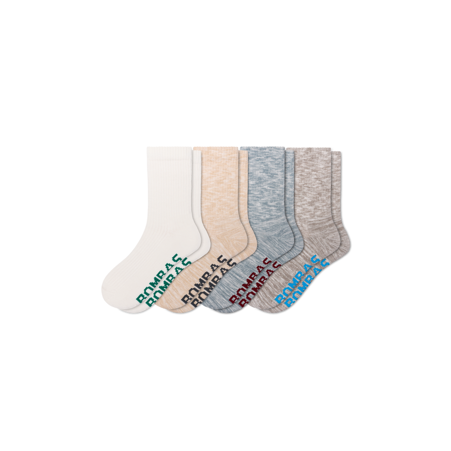 Women's Summer Ragg Half Calf Sock 4-Pack - Soft Lounge Pair