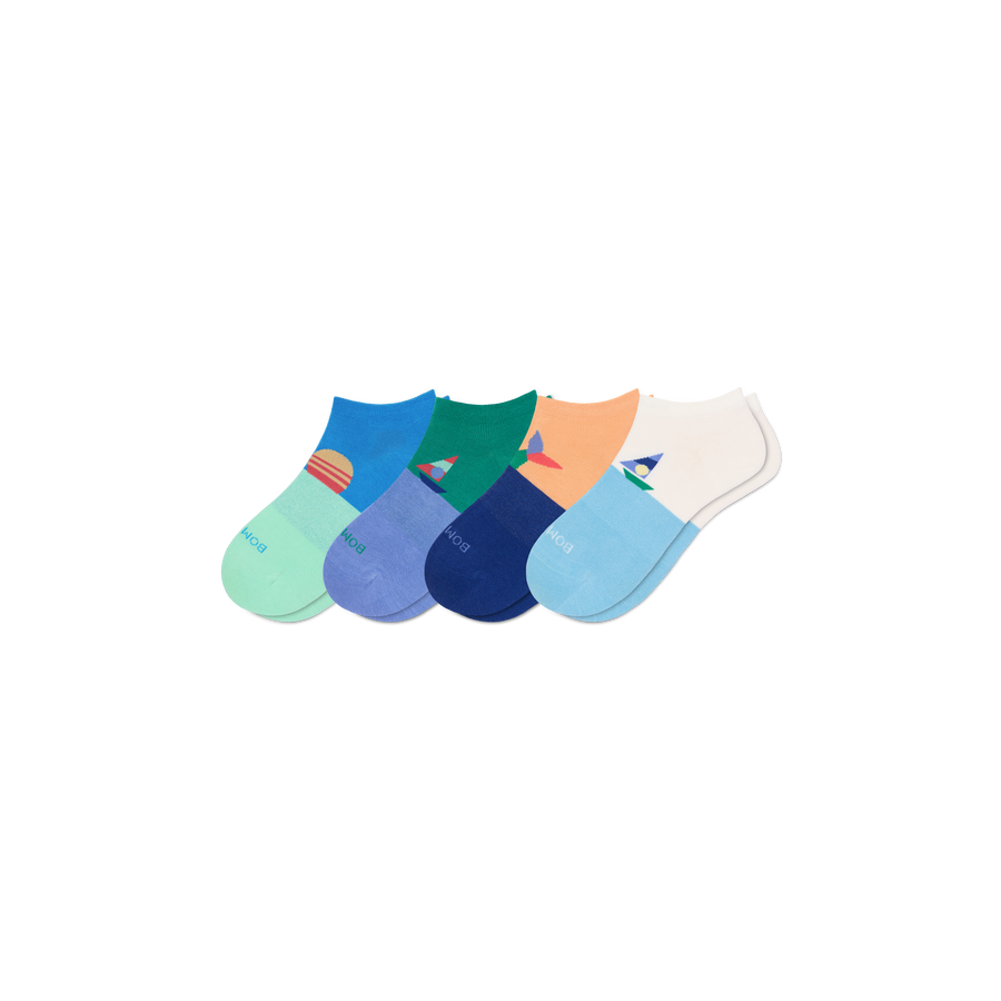 Youth Lightweight Ankle Sock 4-Pack - Easy Office Fit