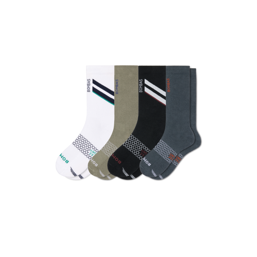 Men's All Sport Calf Sock 4-Pack - Smooth No Show Rotation