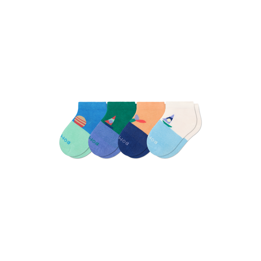 Toddler Lightweight Ankle Sock 4-Pack - Weekend Hike Wear