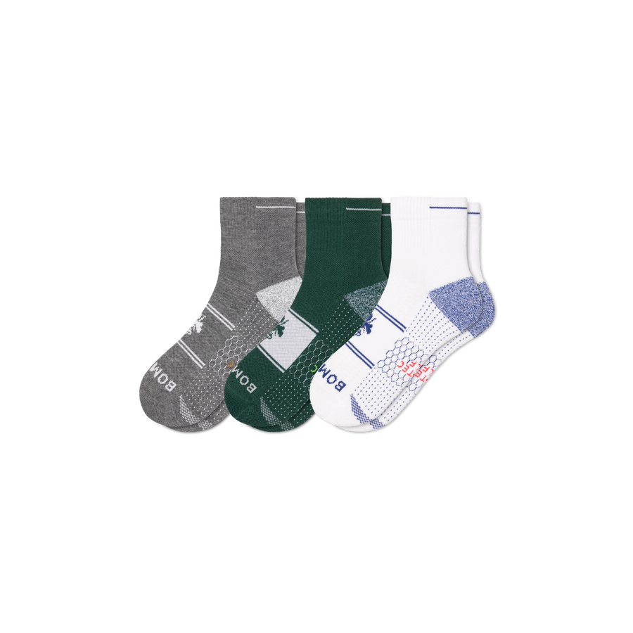 Men's Golf Quarter Sock 3-Pack - Weekend Office Wear