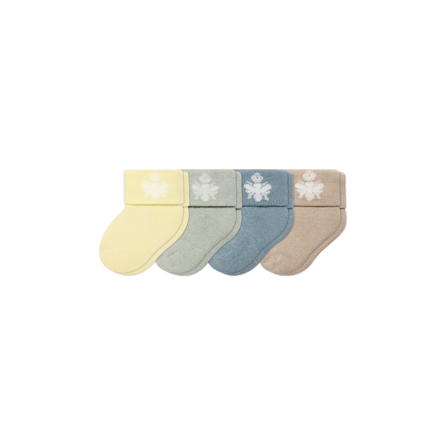 Baby Sock 4-Pack (0-6 Months) - Easy Multipack