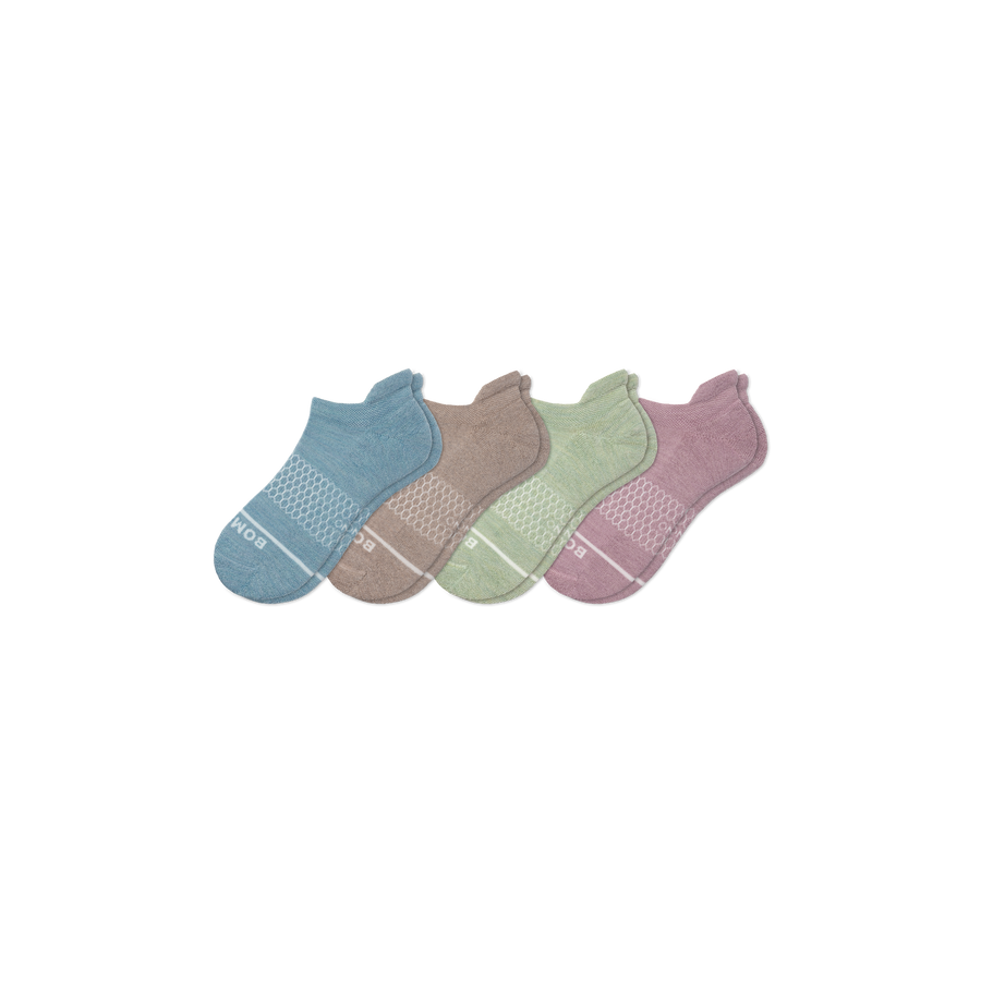 Women's Merino Wool Blend Ankle Sock 4-Pack - Everyday Crew Pair