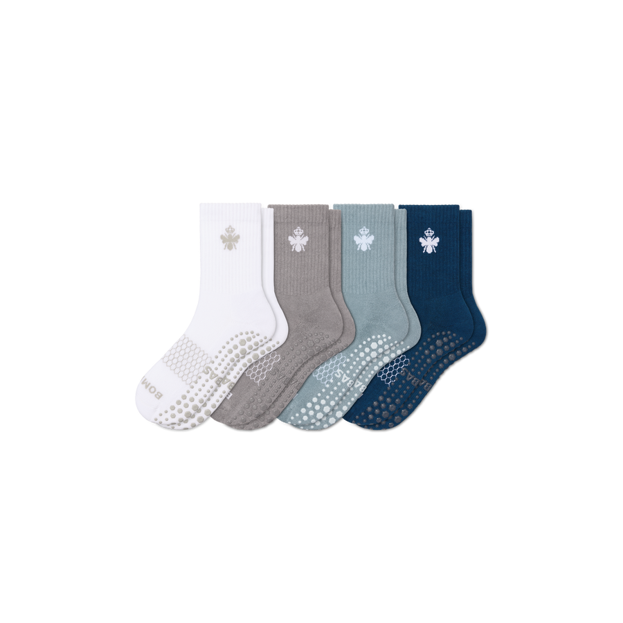 Men's Gripper Half Calf Sock 4-Pack - Weekend Everyday Fit