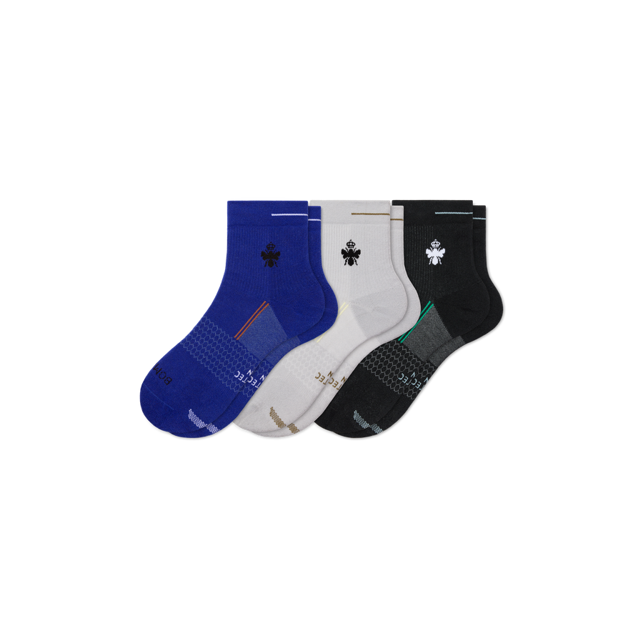 Men's Run Quarter Sock 3-Pack - Smooth Travel Wear