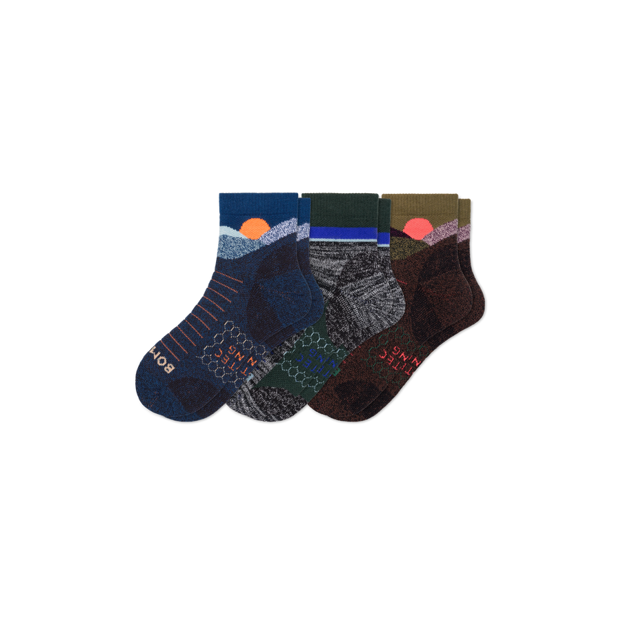 Men's Hiking Quarter Sock 3-Pack - Easy Weekend Support
