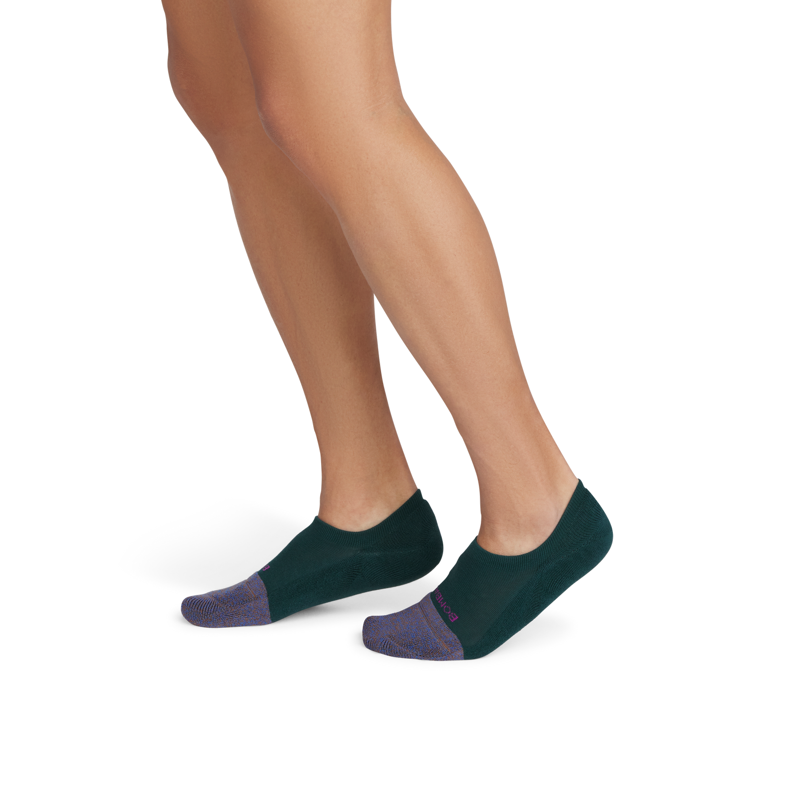 Cushioned No Show Socks - teal pine moon lagoon MO1 [3023]