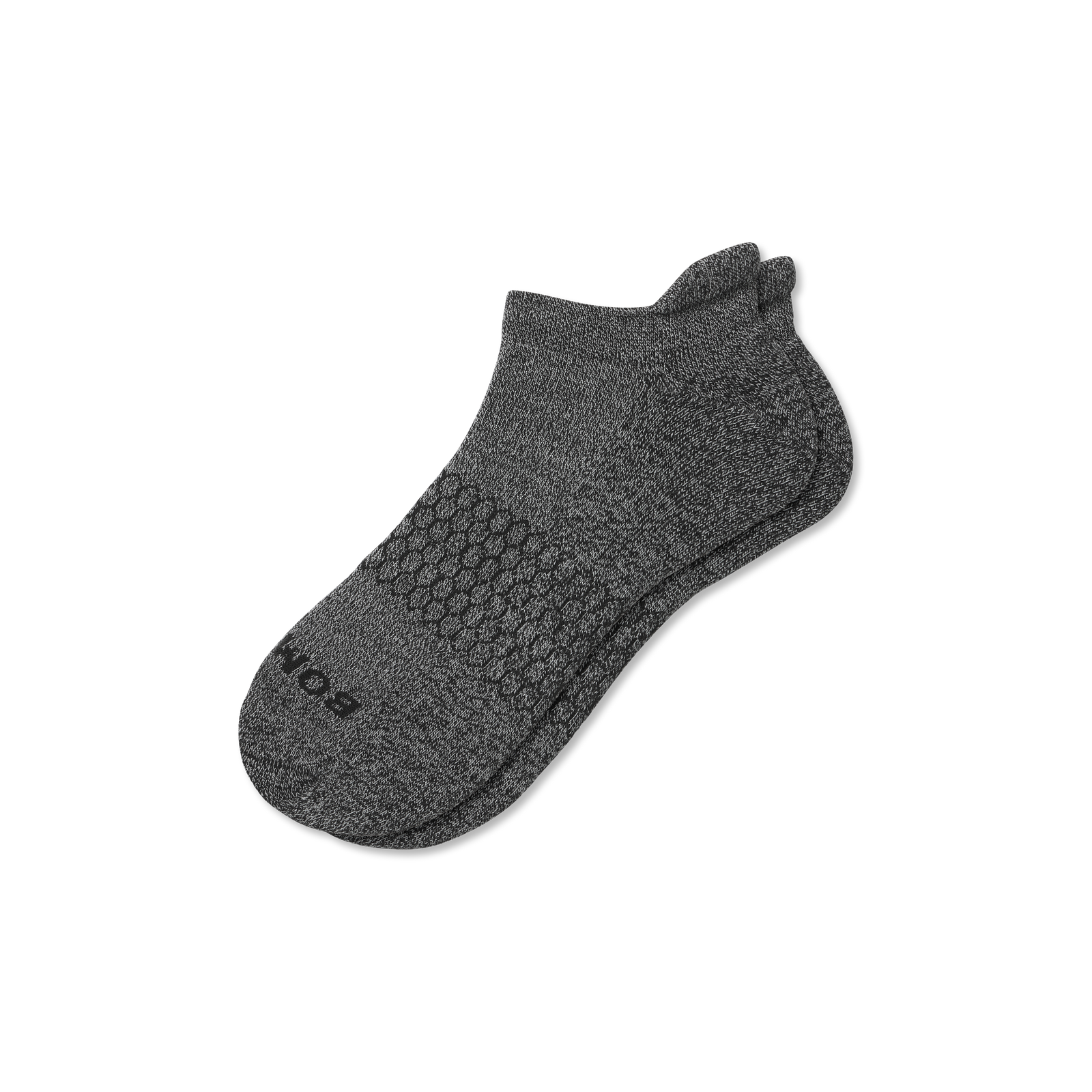 Marl Ankle Socks - Black / Dark Grey L [3360]