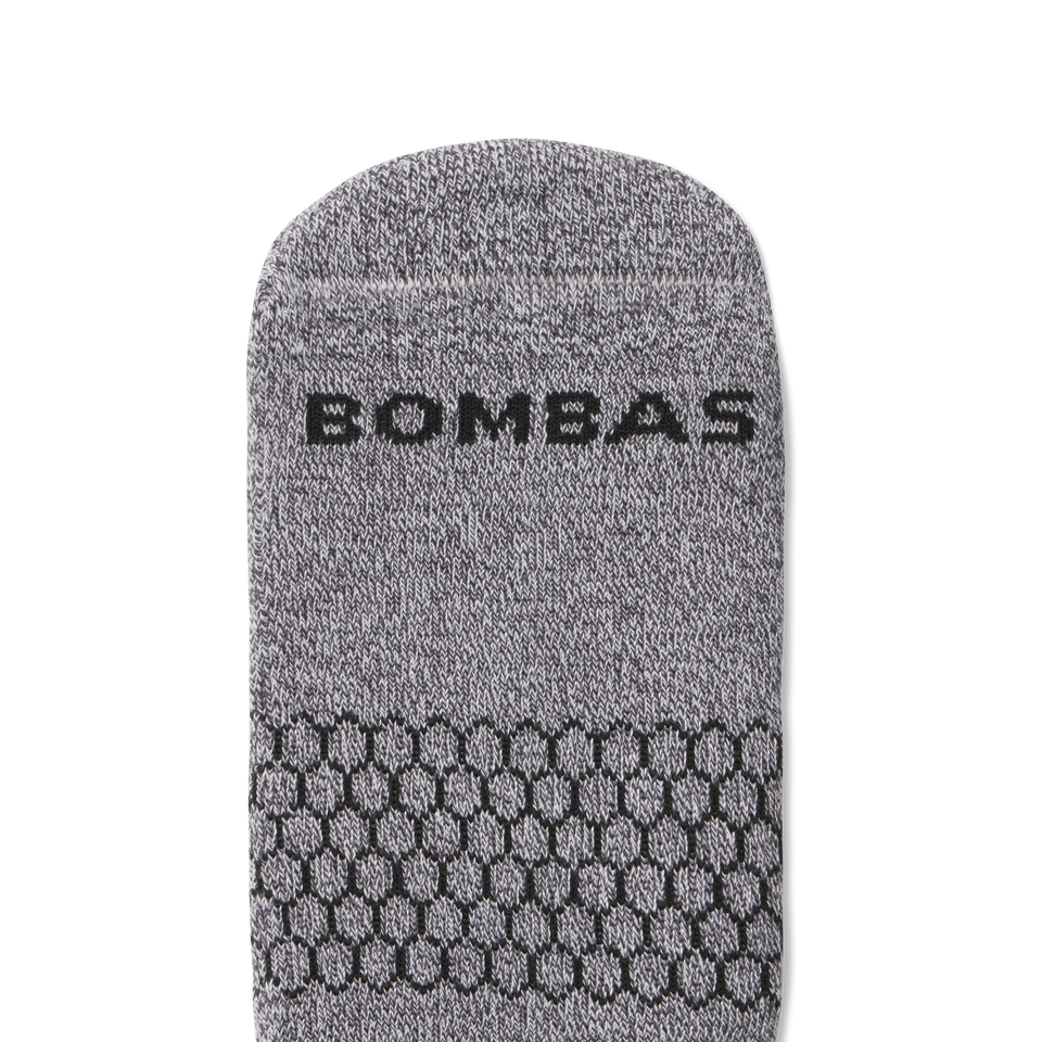 Marl Ankle Socks - Charcoal / White Detail [3360]
