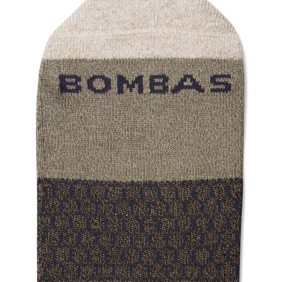 Tri-Block Ankle Sock - washed taupe Detail [3628]