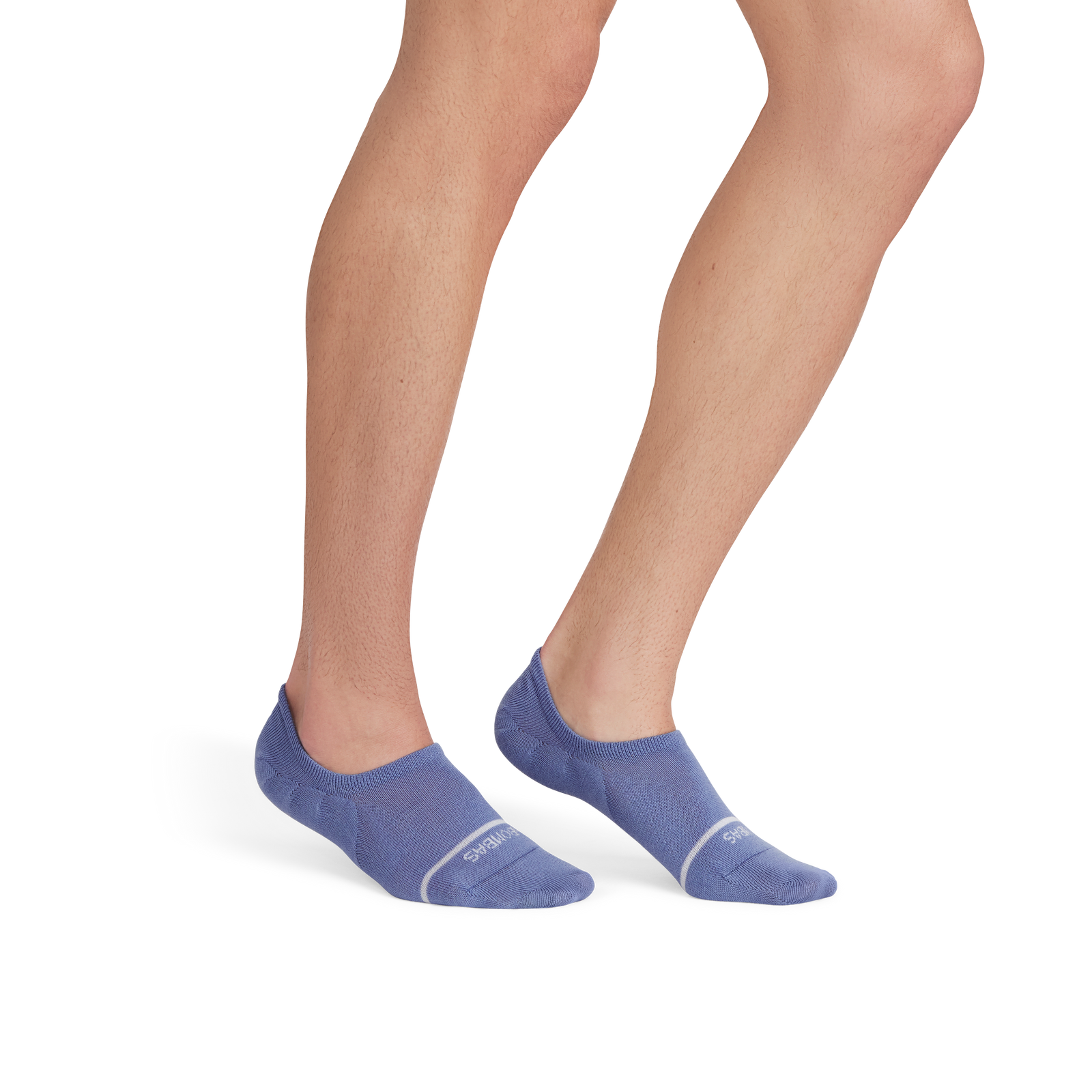 Men's Lightweight Merino Wool No Show Socks - blue smoke MO1 [3707]
