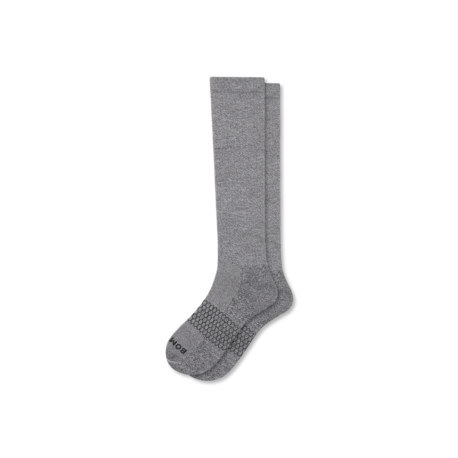 Marl Knee High Socks CHARCOAL-WHITE-layflat-1-transparent