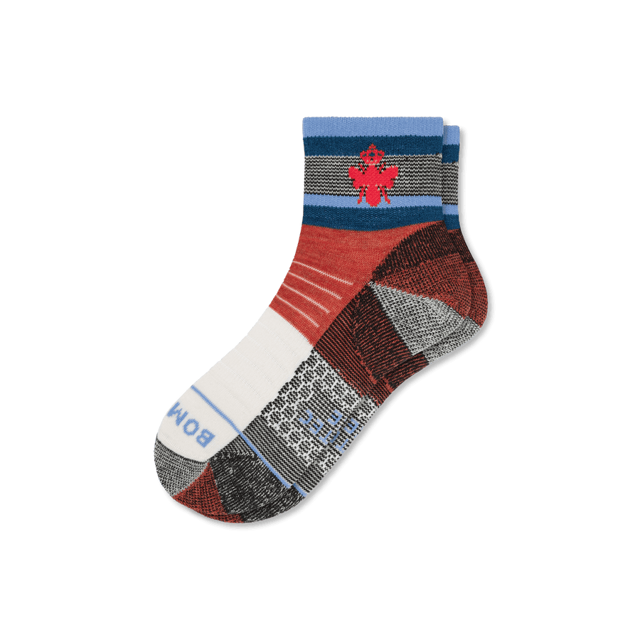 Cotopaxi x Bombas Merino Wool Blend Hiking Quarter Socks - Cozy Trail Support