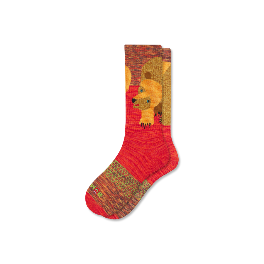Eric Carle Big Brown Bear Calf Socks - Daily Crew Comfort