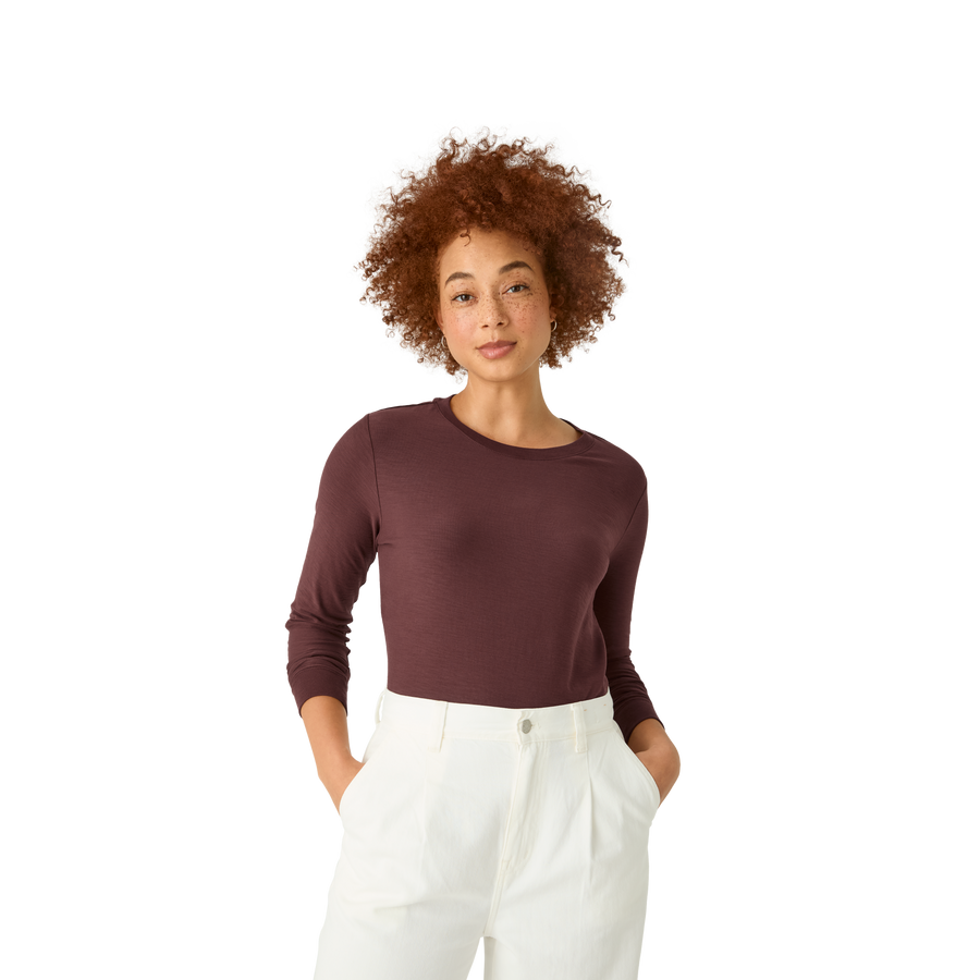 Women's Air Slub Long Sleeve T-Shirt - Endurance Warmup Hold