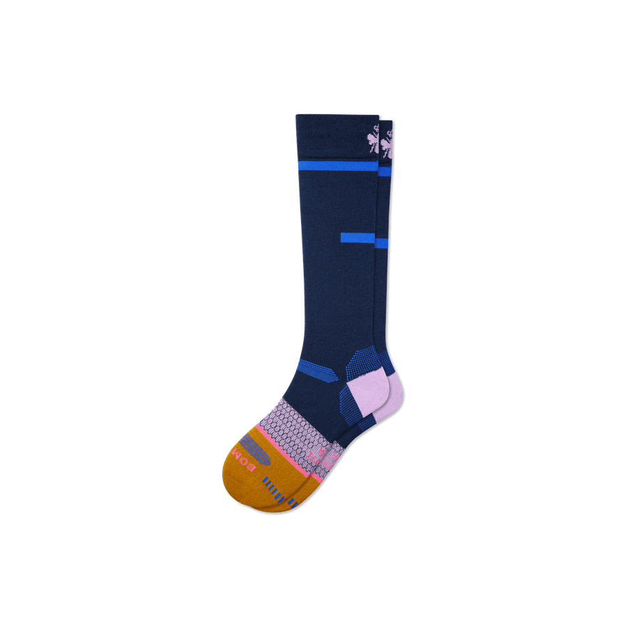 Men's Zero-Cushion Merino Wool Blend Ski & Snowboard Socks - Daily Trail Fit