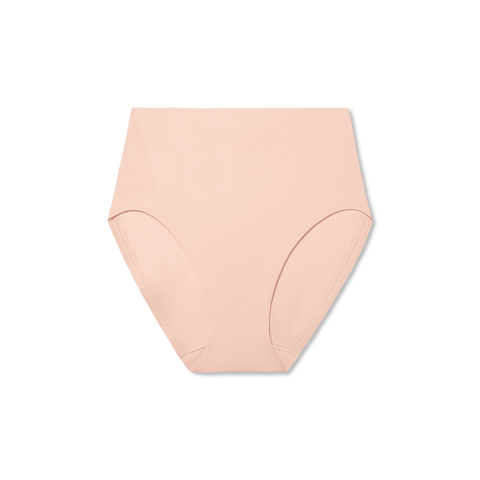 Women's No Show High Rise Brief pink-sandstone-layflat-2-transparent