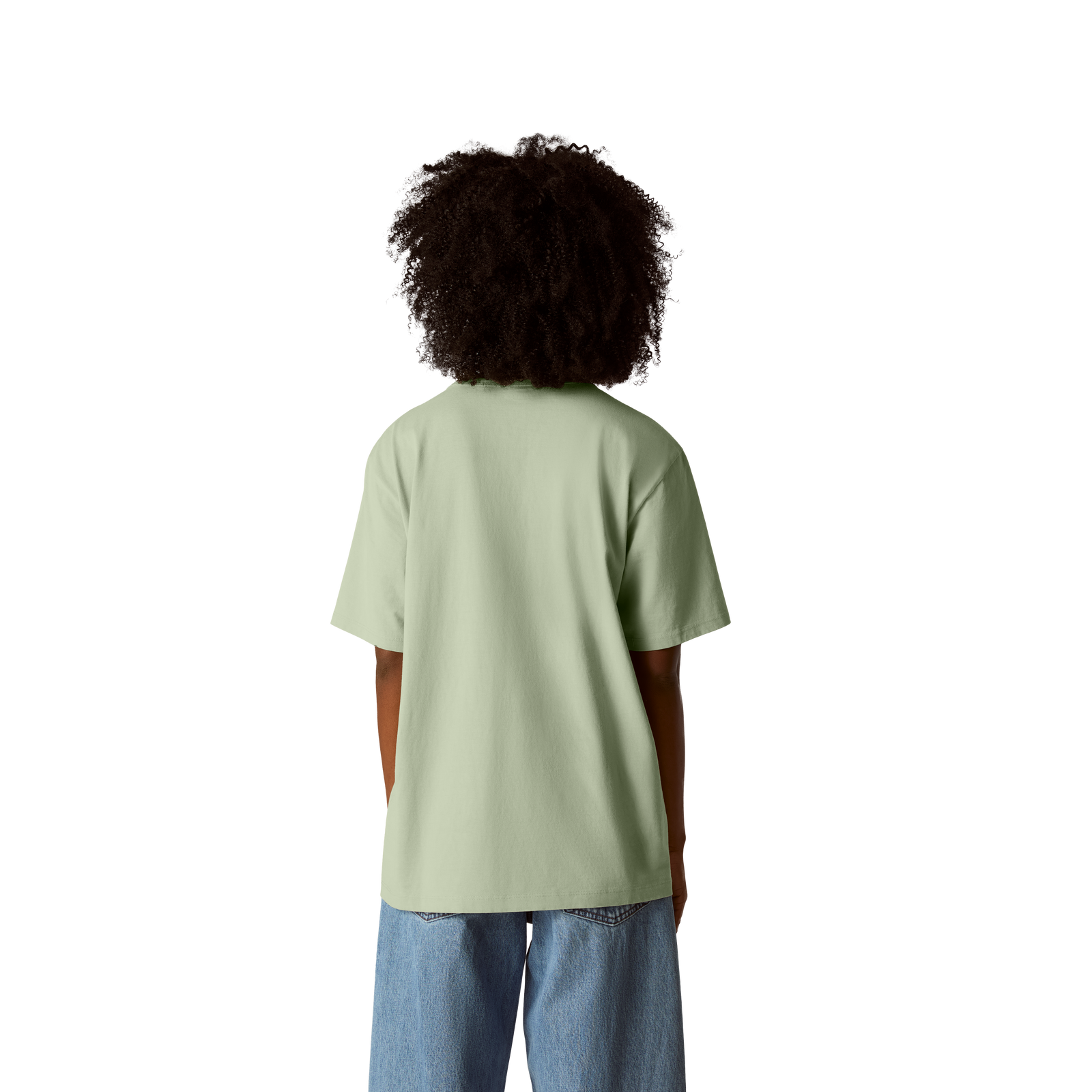 Premium Weight Pocket Crew Neck T-Shirt - Mica Sage WO3 [7248]
