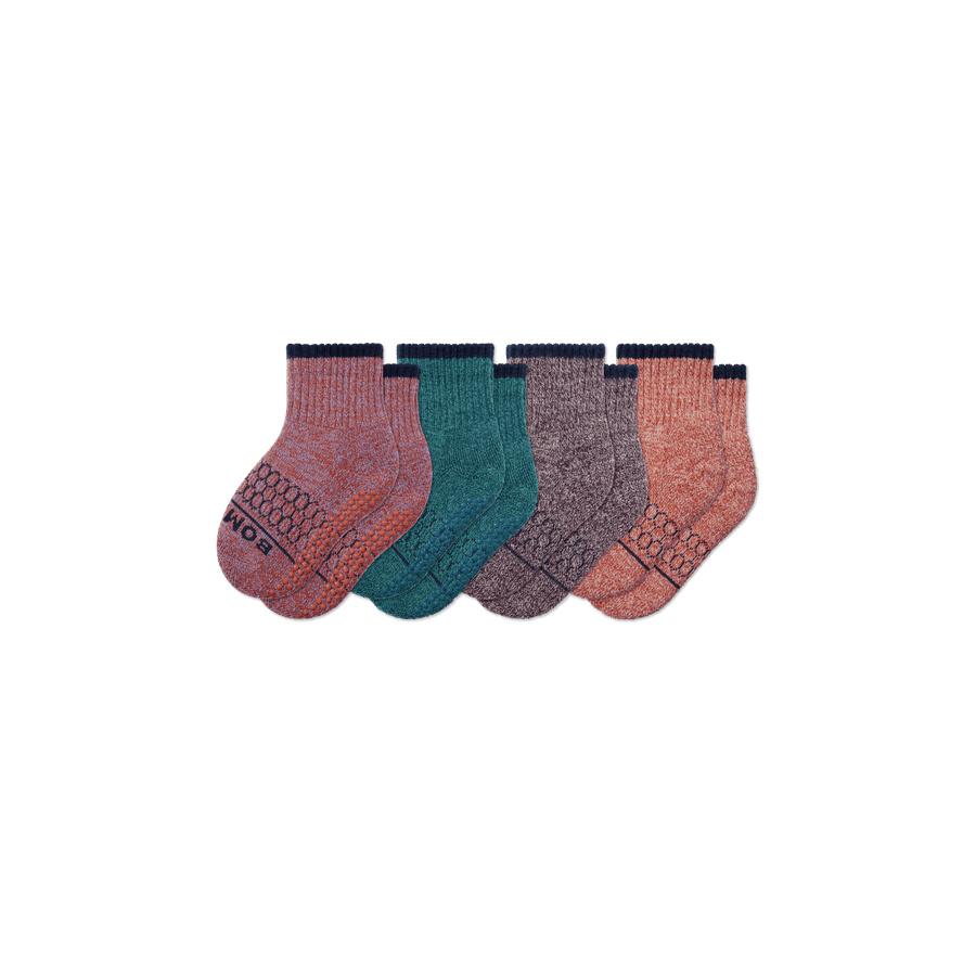 Toddler Merino Wool Blend Calf Sock 4-Pack - Classic Court Support