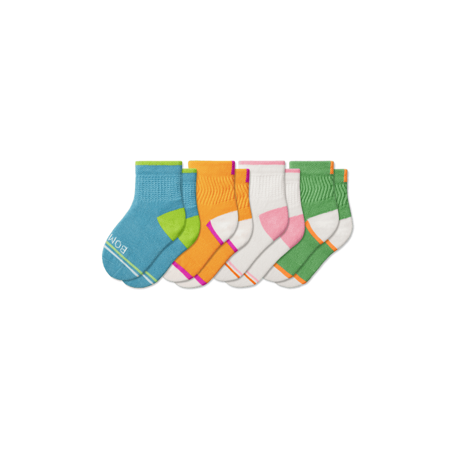 Toddler Lightweight Retro Knit Calf Sock 4-Pack - Studio Run Move