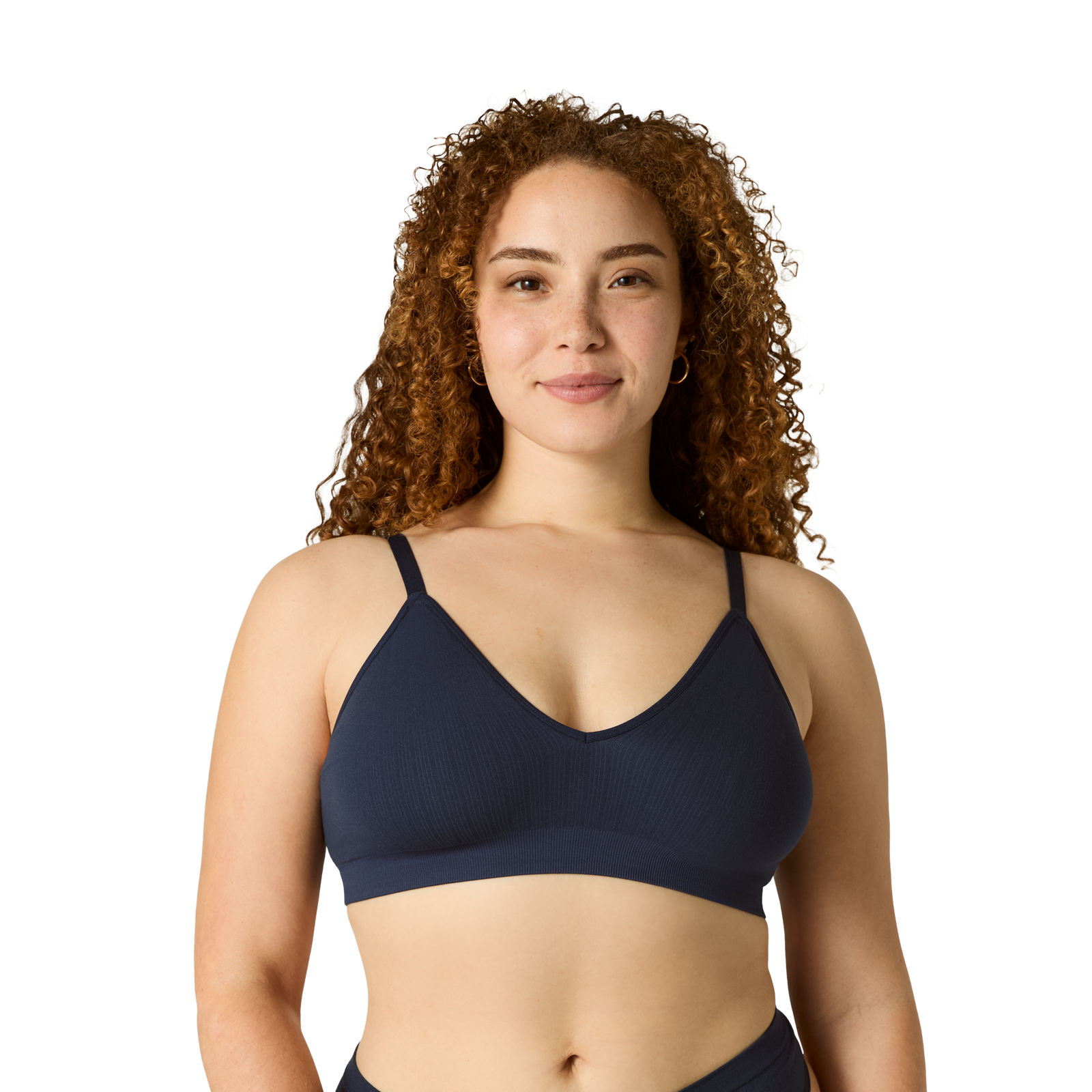 Seamless Triangle Bralette - Midnight Navy WO1 [7665]
