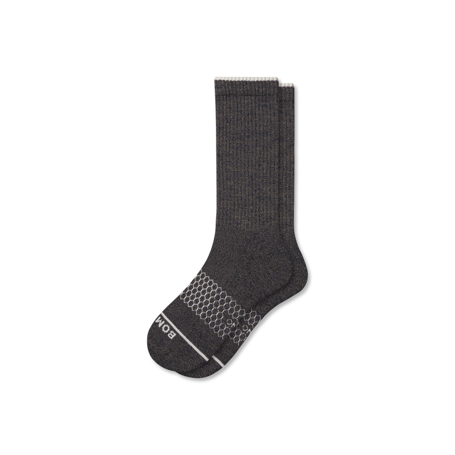 Men's Merino Wool Blend Calf Socks - Smooth Weekend Wear
