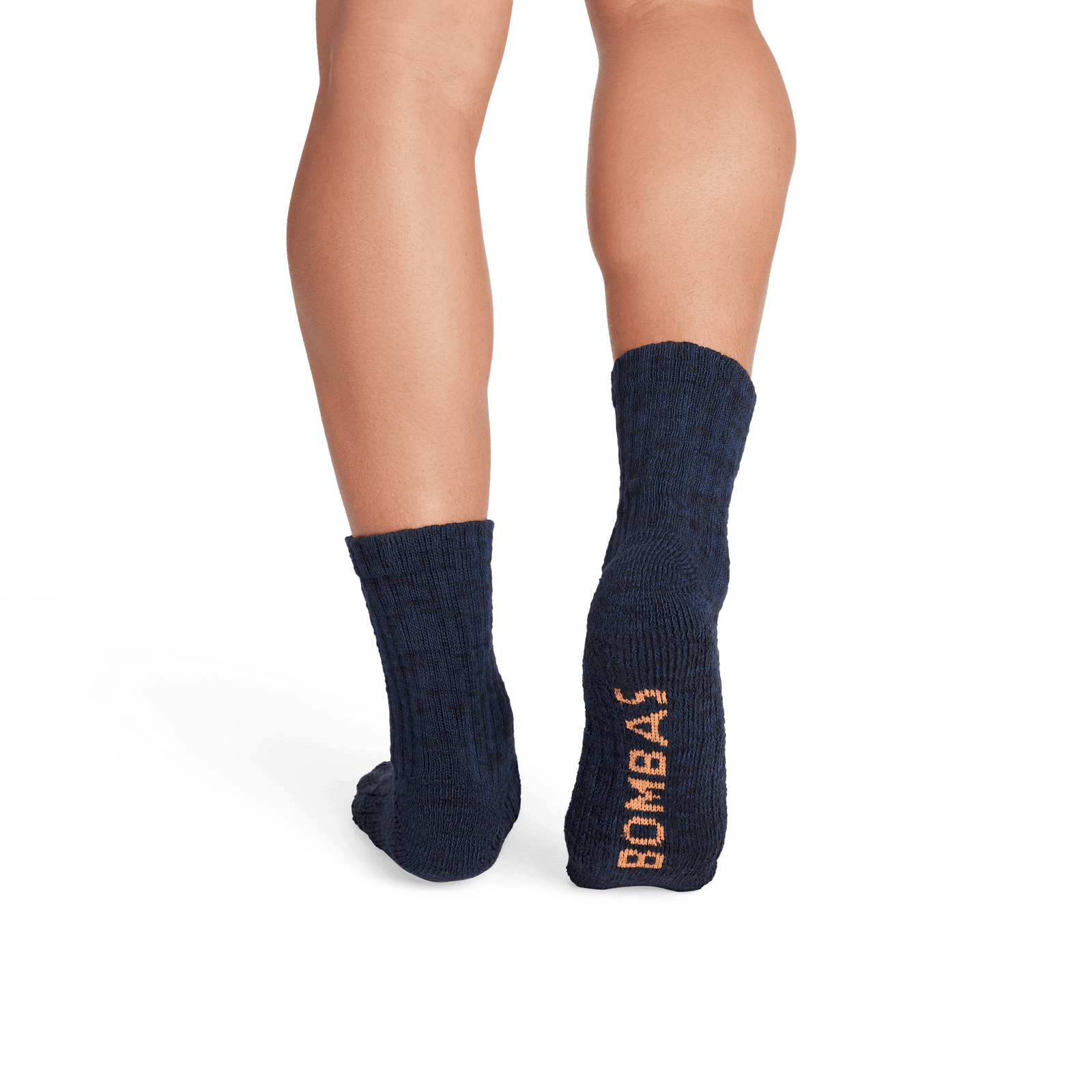 Chunky Ragg Half Calf Socks - Black Navy MO2 [7811]